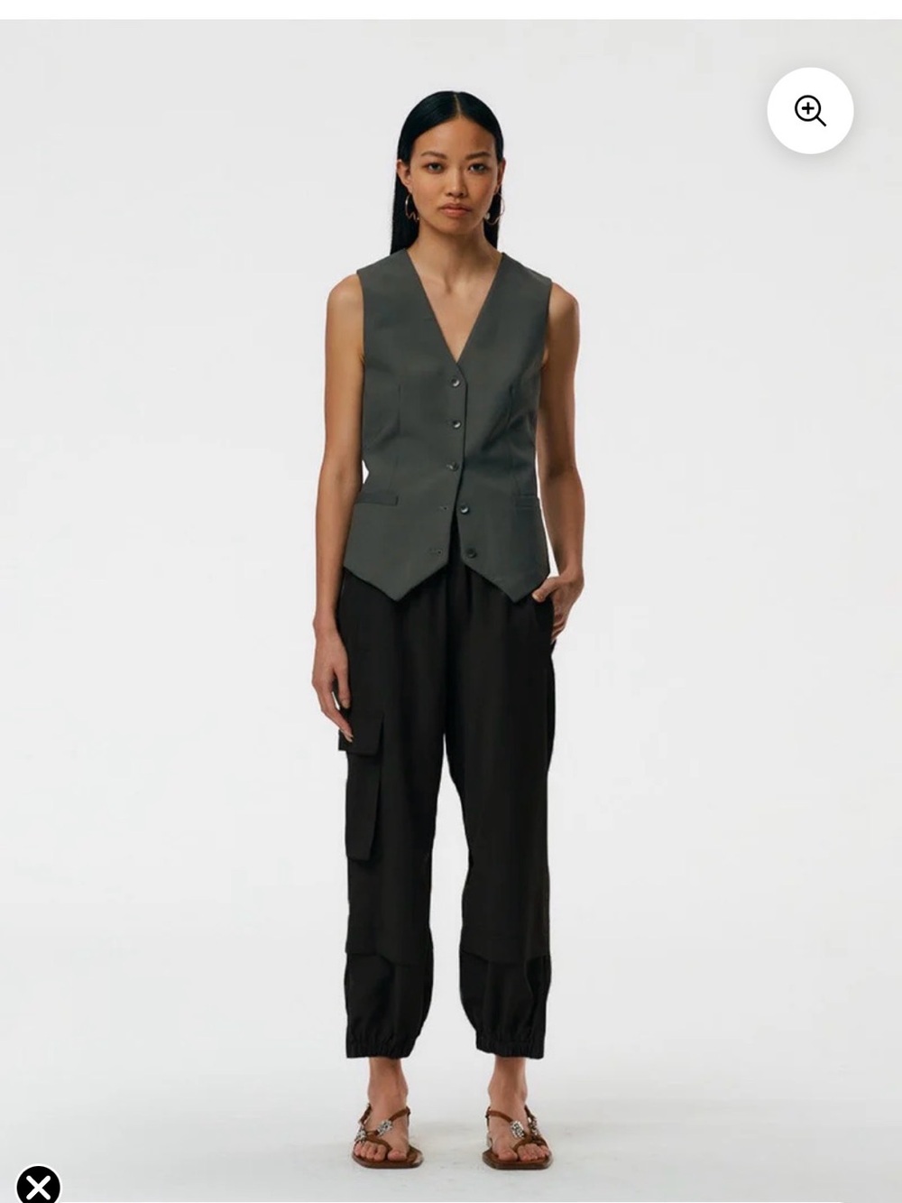 Tibi Tropical Wool Pull On Wilt Jogger in Black - Regular Length